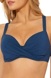 Bleu By Rod Beattie Kore D- & Dd-cup Underwire Bikini Top In Navy