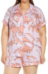 Nordstrom Moonlight Eco Short Pajamas In Purple Bloom Delilah Floral