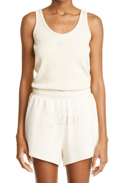 Luar Stretch Cotton Rib Tank In Oat