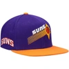 Mitchell & Ness Men's  Purple And Orange Phoenix Suns Hardwood Classics Snapback Hat In Purple