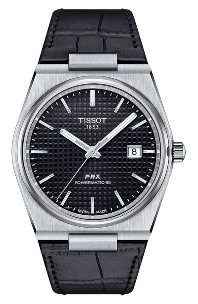 Tissot Prx Powermatic 80 Automatic Black Dial Mens Watch T1374071605100