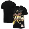 Mitchell & Ness Men's  Black Philadelphia 76ers Big And Tall Hardwood Classics Big Face 4.0 T-shirt In Black