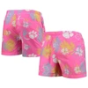 FOCO FOCO PINK CLEMSON TIGERS NEON FLORAL SWIM TRUNKS