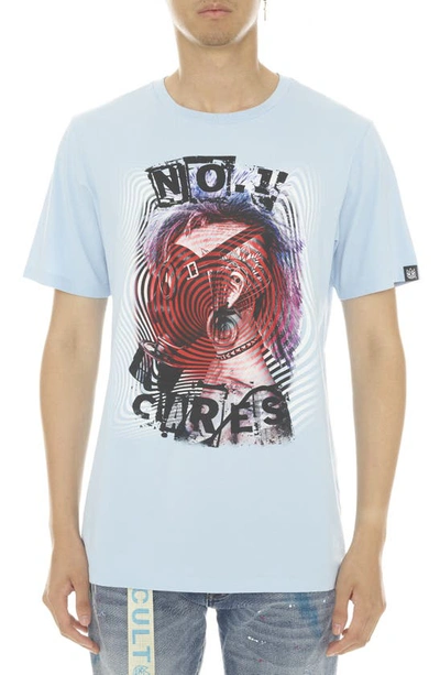 Cult Of Individuality Cotton Graphic Tee In Baby Blue