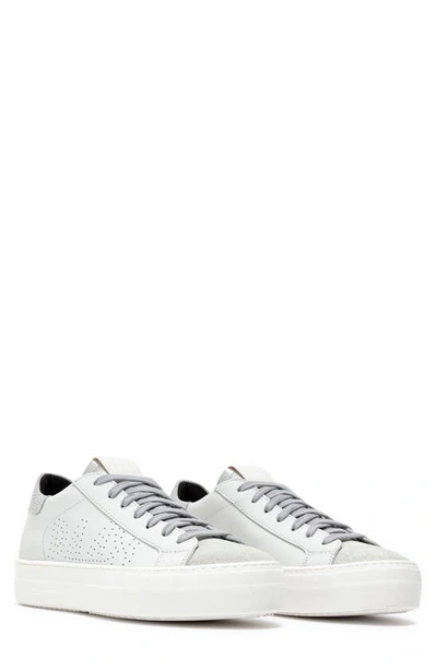 P448 Thea Sneaker In White/ Laser