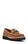 Donald Pliner Helioci Loafer In Saddle