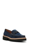 Donald Pliner Helioci Loafer In Blue