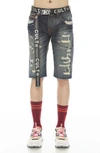 Cult Of Individuality Rocker Japanese Selvedge Shorts In Travick Grey