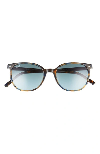 Ray Ban 52mm Gradient Square Sunglasses In Yellow Havana/blue Grey