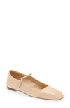 Aeyde Uma Mary Jane Ballet Flat In Peach