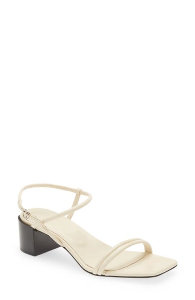 Aeyde Estelle Ankle Strap Sandal In Creamy