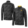 Colosseum Black Iowa Hawkeyes Tivo Quarter-zip Jacket In Black