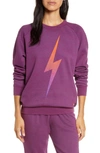 Aviator Nation Bolt Fade Sweatshirt In Purple Purple Orange