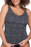 Artesands Plus Size Raphael Underwire Tankini Top In Black