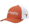 COLUMBIA YOUTH COLUMBIA TEXAS ORANGE/WHITE TEXAS LONGHORNS COLLEGIATE PFG SNAPBACK HAT