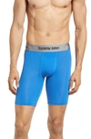 Tommy John Second Skin 8-inch Boxer Briefs In Strong Blue