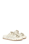 Saint G Chloe Double Buckle Sandals In White