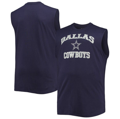 Profile Navy Dallas Cowboys Big & Tall Muscle Tank Top