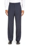 BALLIN PLEATED SOLID WOOL TROUSERS,M554997E6