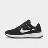 Nike Little Kids' Revolution 6 Flyease Running Shoes In Black/dark Smoke Grey/white