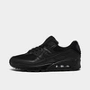 Nike Women's Air Max 90 Casual Shoes In Black/black/black