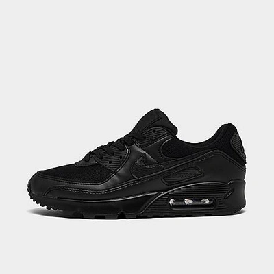 Nike Women's Air Max 90 Casual Shoes In Black/black/black