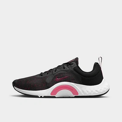 Nike Women's Renew In-season Tr 11 Training Shoes In Black/gypsy Rose/off Noir/dark Beetroot