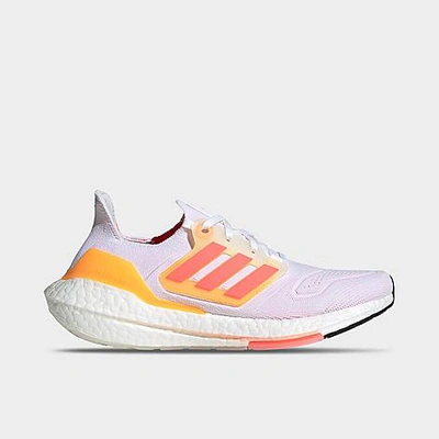 Adidas Originals Ultraboost 22 低帮运动鞋 In White/turbo/flash Orange