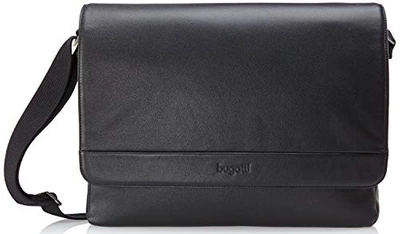 Bugatti Nevada Horizontal Leather Messenger Bag (one Size In Black
