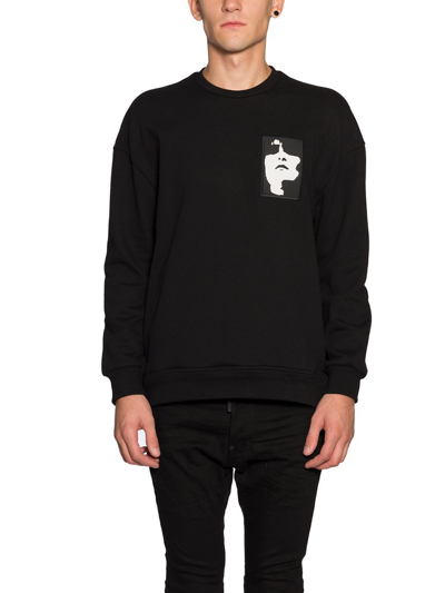Neil Barrett Graphic Print Sweatshirt In Black