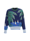 PALM ANGELS PALM ANGELS SAILING BOAT CROPPED SWEATER