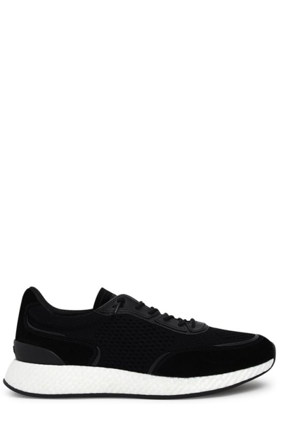 Z Zegna Panelled Mesh Low-top Sneakers In Blue