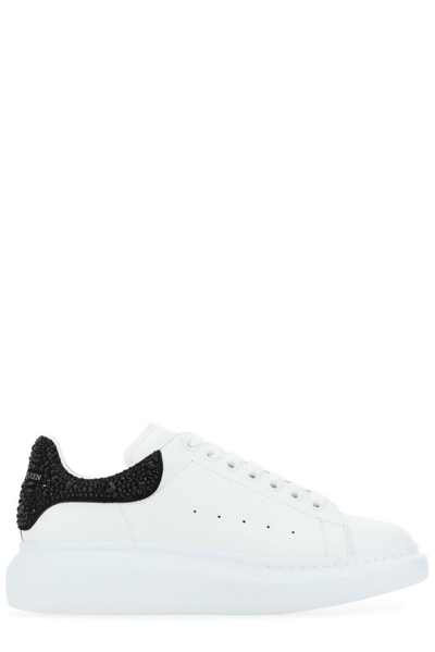 Alexander Mcqueen Oversized Embellished Low In White