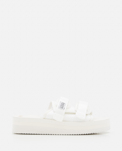 Suicoke Moto Vpo Platfrom Slides In White