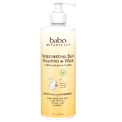 Babo Botanicals Moisturizing Baby Shampoo & Wash - Oatmilk & Calendula