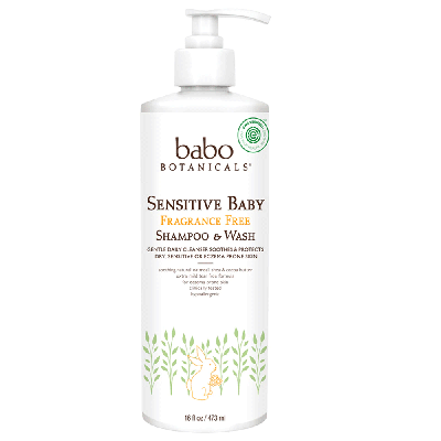 Babo Botanicals Sensitive Baby Shampoo & Wash - Fragrance Free
