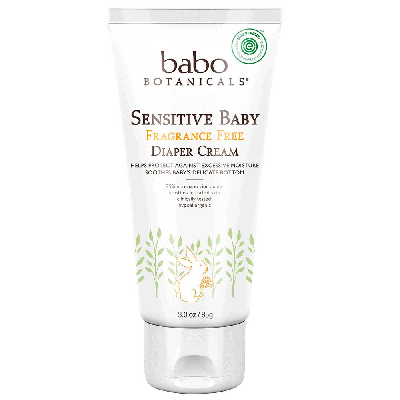 Babo Botanicals Sensitive Baby Soothing Diaper Cream - Fragrance Free