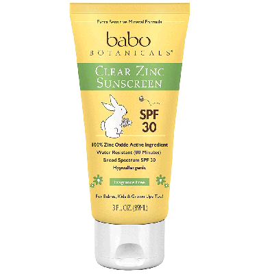 Babo Botanicals Clear Zinc Sunscreen Lotion Spf 30
