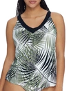 Coco Reef Endless Summer Palm Underwire Tankini Top In Multi