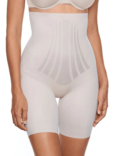 Miraclesuit Modern Miracle Lycra Fitsense Extra Firm Control High-waist Thigh Slimmer In Warm Beige