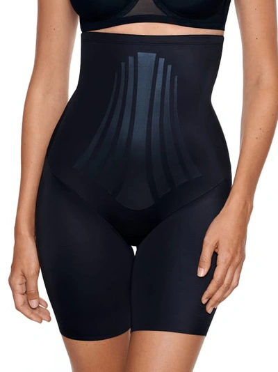 Miraclesuit Modern Miracle Lycra Fitsense Extra Firm Control High-waist Thigh Slimmer In Black