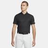Nike Dri-fit Adv Tiger Woods Men's Golf Polo In Black,dark Smoke Grey,white