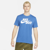 Nike Sportswear Jdi Men's T-shirt In Dark Marina Blue,white