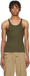 Dion Lee Ssense Exclusive Green Tank Top In Moss