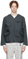 SOUTH2 WEST8 GRAY COTTON JACKET