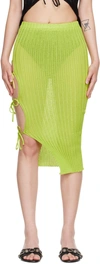 A. Roege Hove Green Emma Midi Skirt In Lime