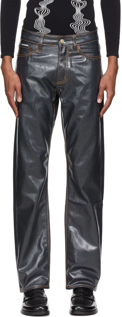 Eytys Black Orion Jeans In Wet Indigo ModeSens