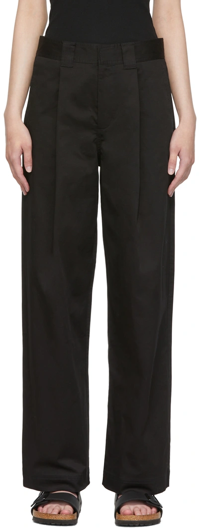 6397 Black Full Break Trousers