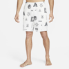 NIKE MEN'S  YOGA THERMA-FIT GRAPHIC FLEECE SHORTS,13977587