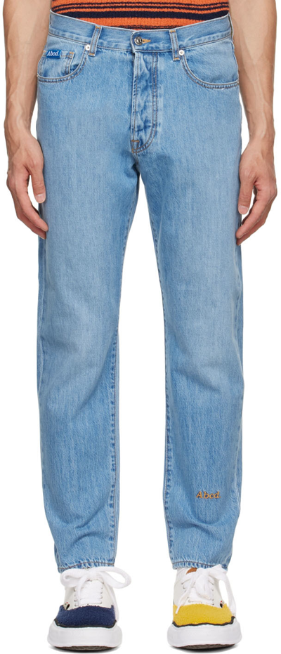 Advisory Board Crystals Blue Original Fit Jeans In Light Blue